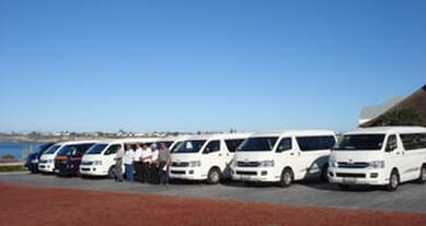 Fleet of Tourism minibuses, Hermanus